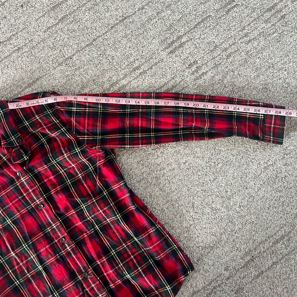 L.L. BEAN Women’s Scotch Plaid Flannel Shirt Relaxed Size XXS - Picture 12 of 13